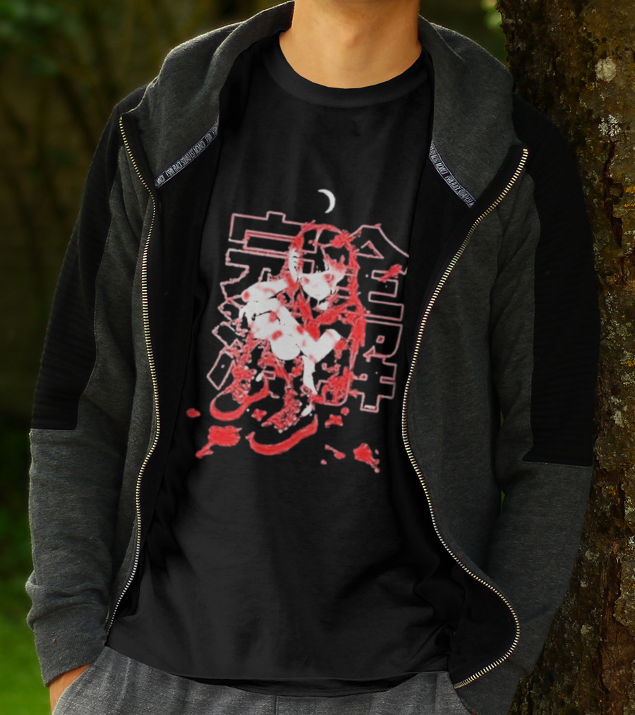 Umai Clothing Crimson Decay Heavyweight Japanese Kanji Manga T-Shirt