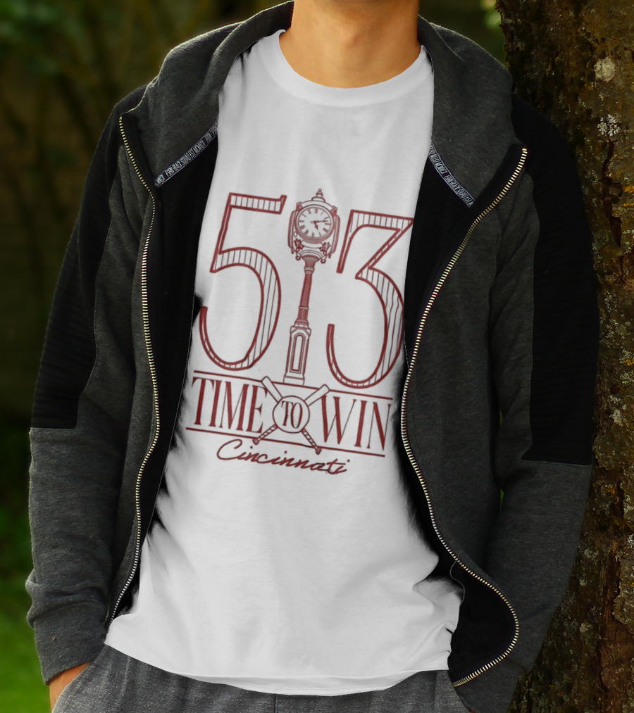 513 Time To Win Cincinnati Baseball T-Shirt