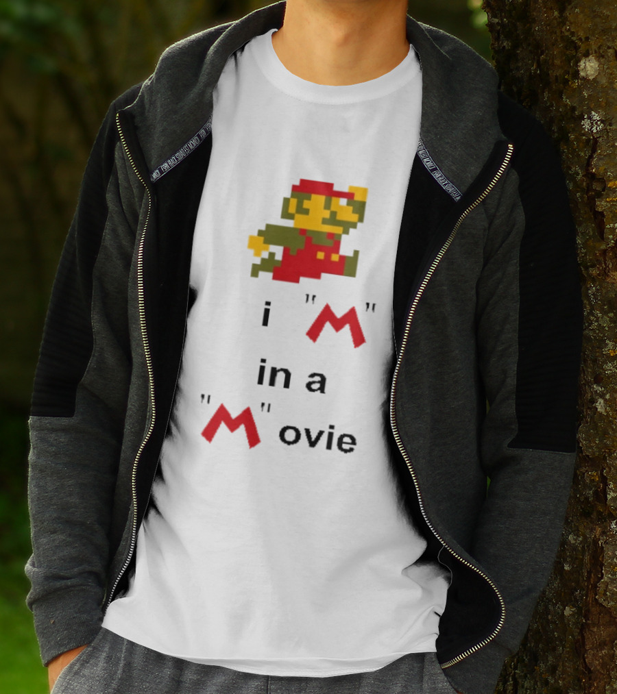 Super Mario I'm In A Pixel Art Movie T-Shirt