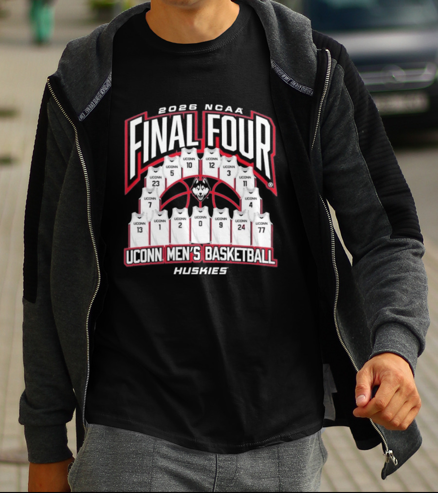 2026 NCAA Final Four UConn Men's Basketball Huskies Basketball Jerseys T-Shirt