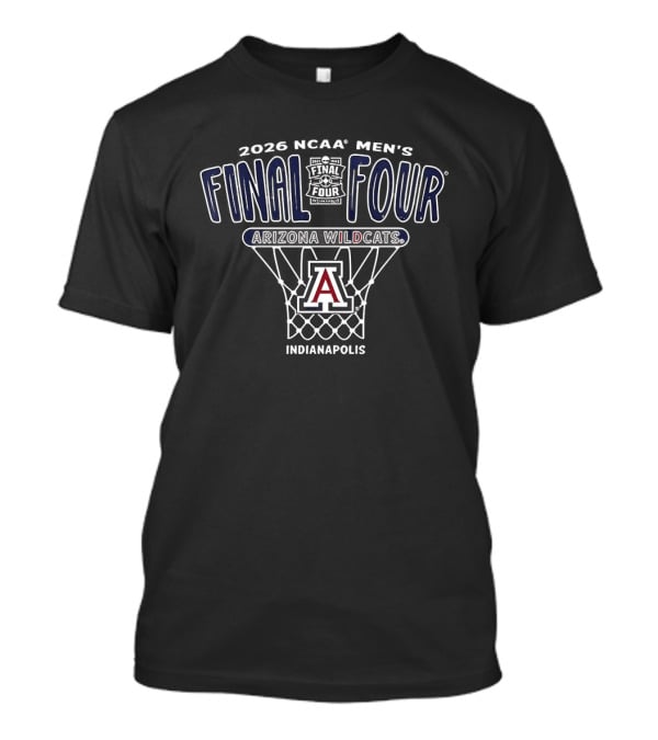 Arizona Wildcats 2026 NCAA Men's Final Four Basketball Indianapolis T-Shirt
