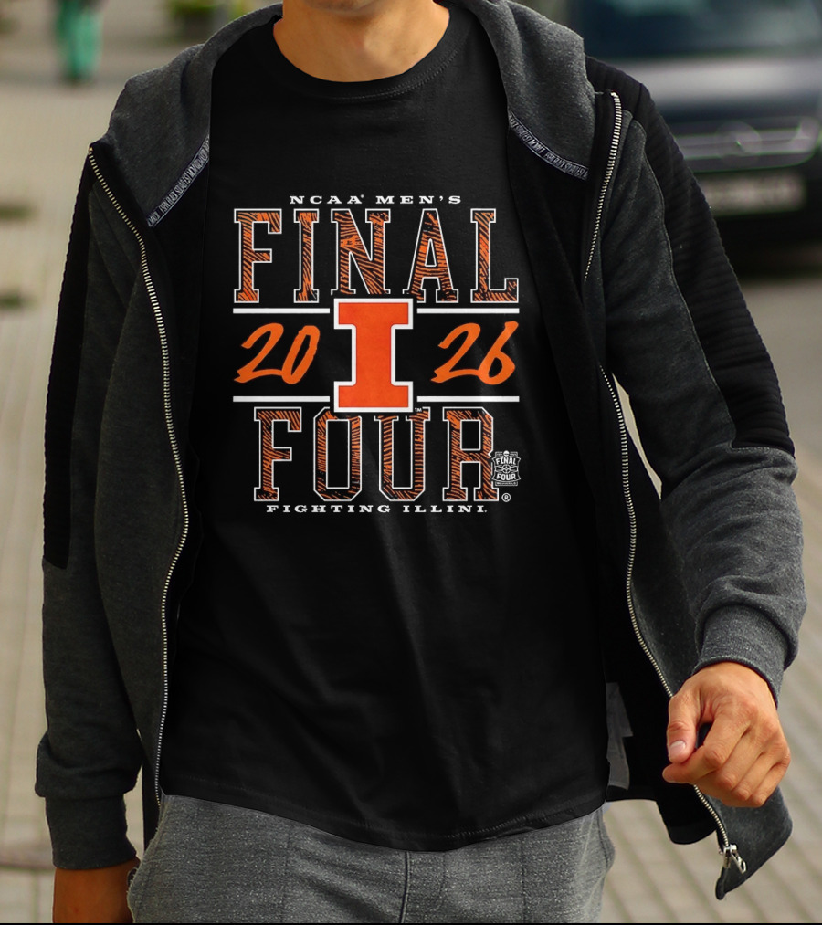 NCAA Men's Final Four 2026 Illinois Fighting Illini Basketball T-Shirt