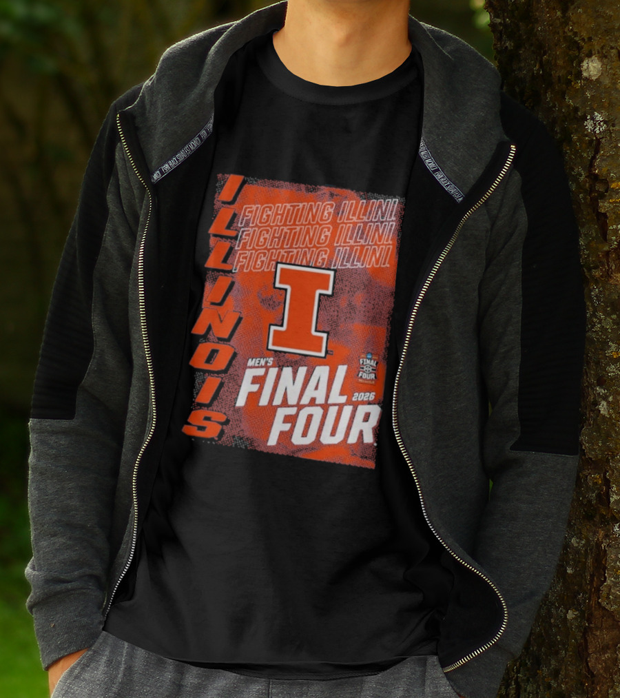 Illinois Fighting Illini Men's Final Four 2026 Basketball T-Shirt