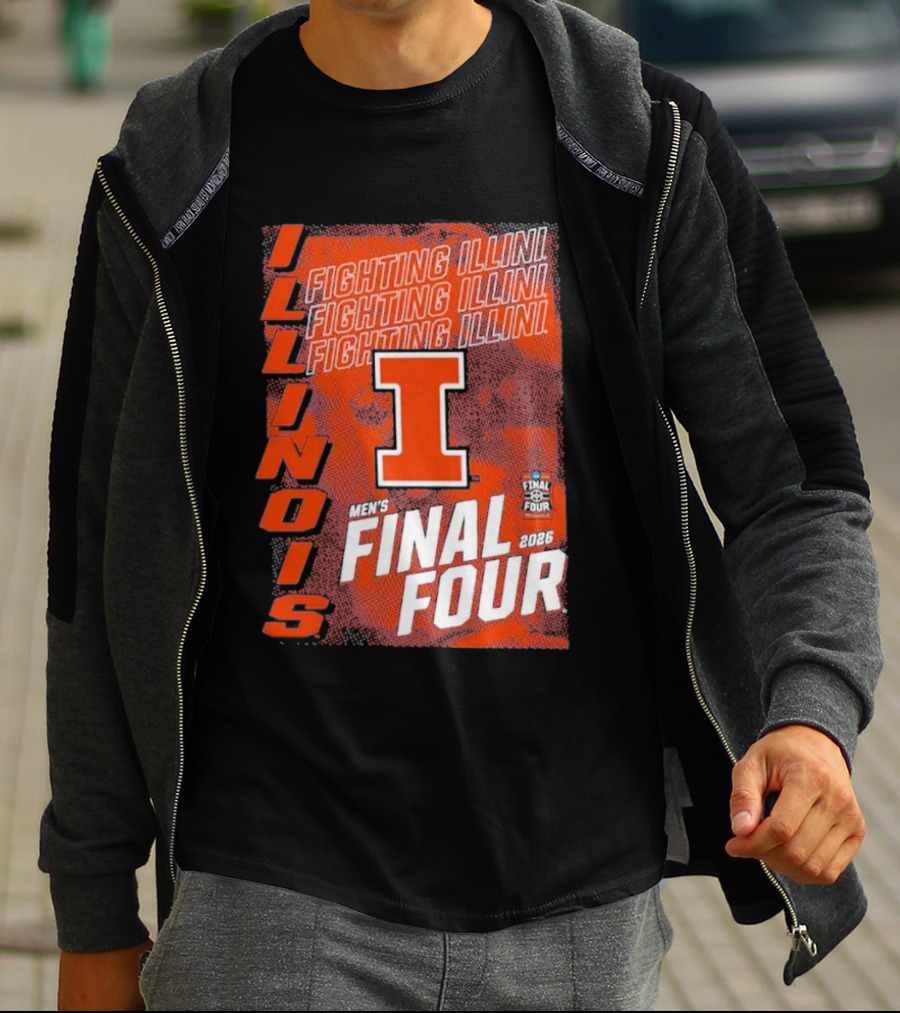 Illinois Fighting Illini Men's Final Four 2026 Basketball T-Shirt