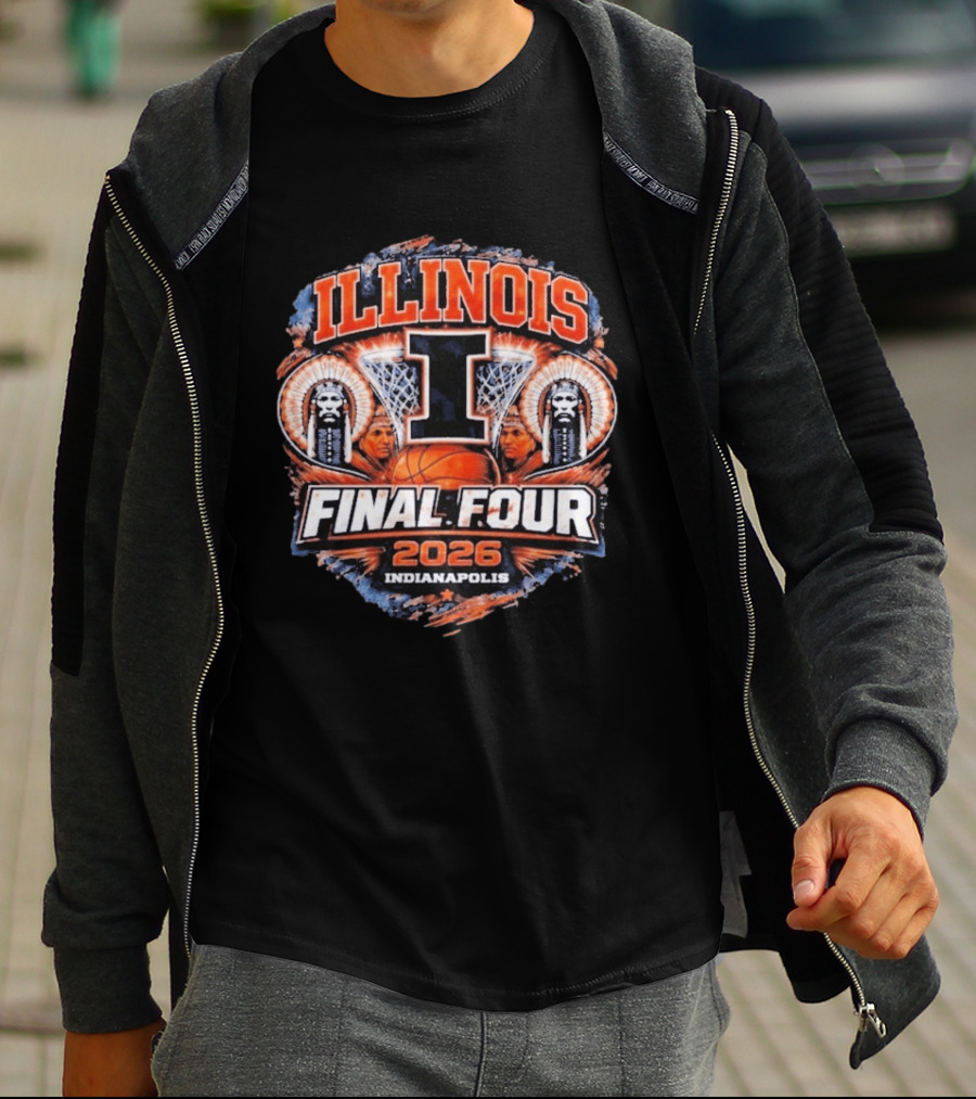 Illinois Basketball Final Four 2026 Indianapolis March Madness Illini T-Shirt