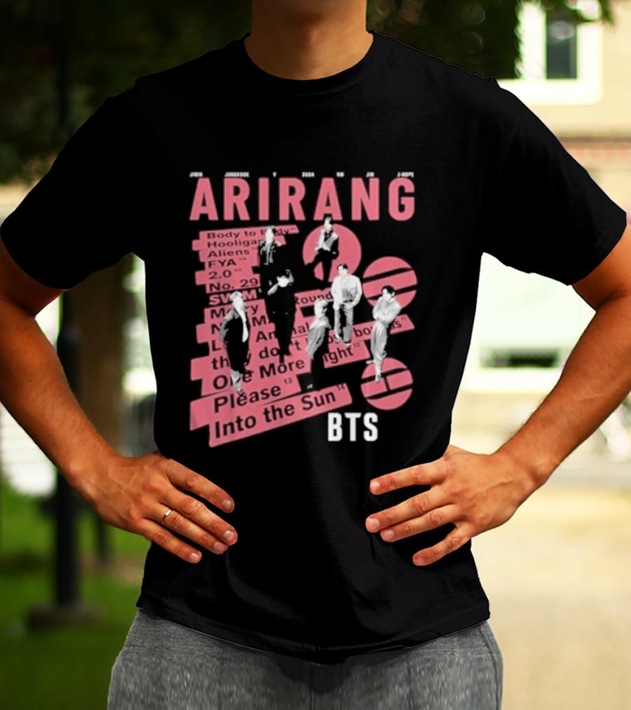 BTS Arirang World Tour 2026 Concert Please Into The Sun T-Shirt