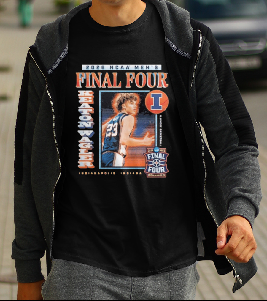 2026 NCAA Men's Final Four Keaton Wagler Illinois Basketball Indianapolis T-Shirt