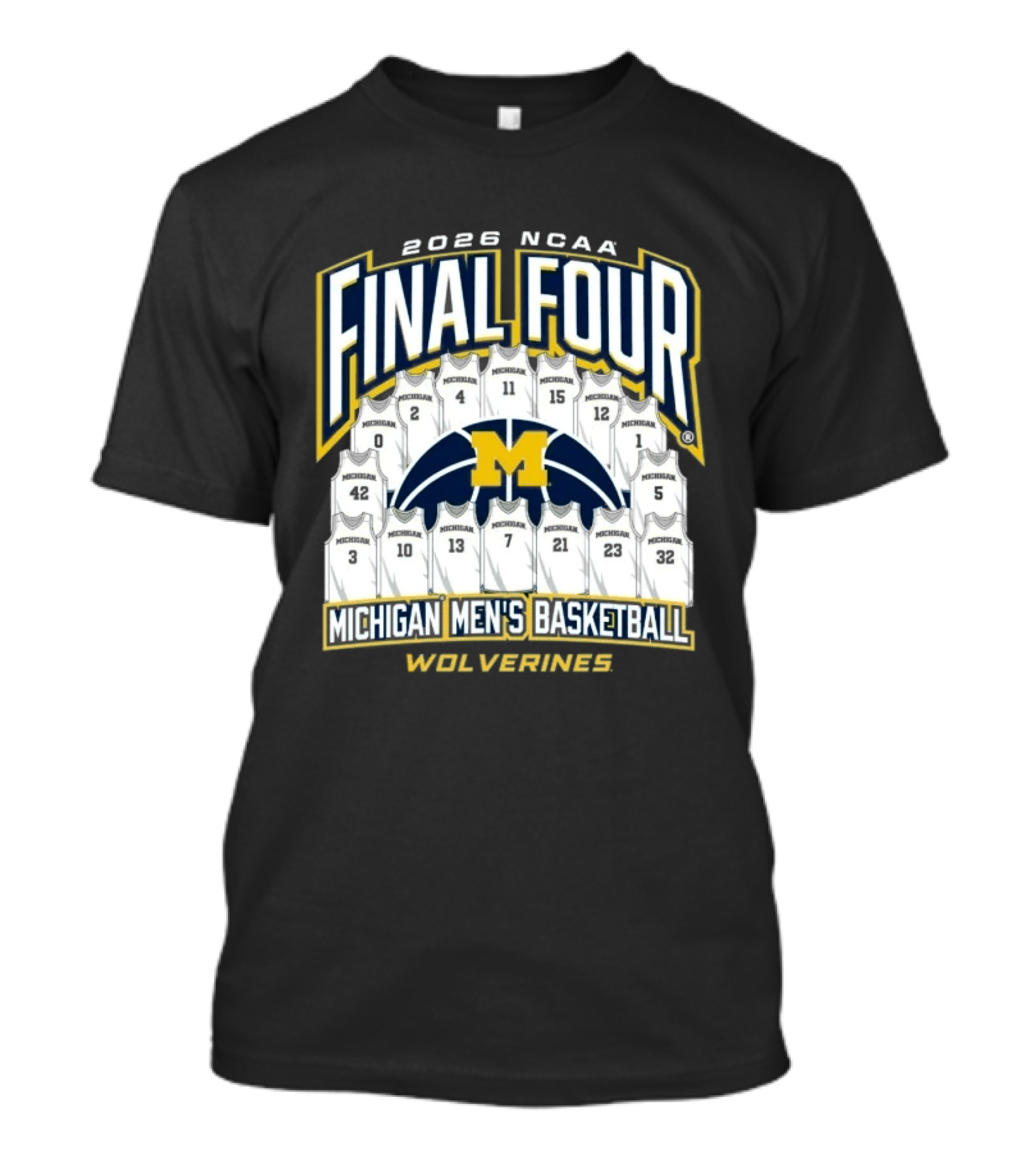 2026 NCAA Final Four Michigan Men's Basketball Wolverines T-Shirt