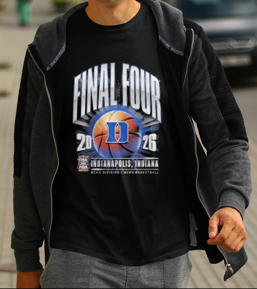 Duke Blue Devils 2026 Final Four NCAA Men's Basketball Tournament March Madness Indy T-Shirt