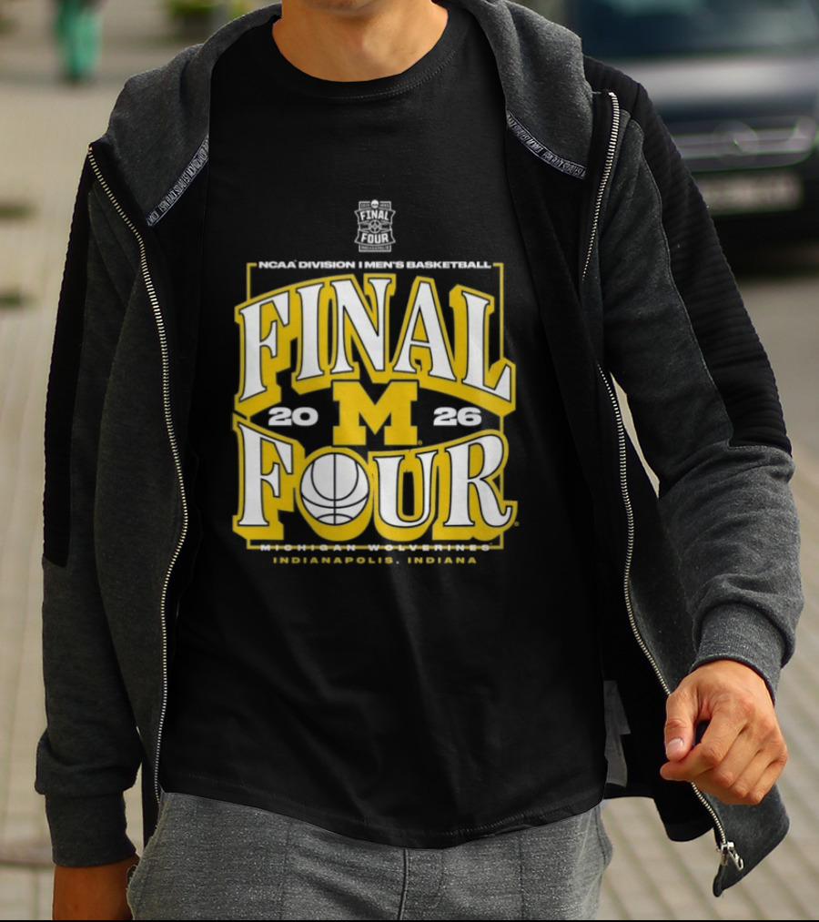 Indiana NCAA Men's Basketball Michigan Wolverines Final Four 2026 March Madness T-Shirt