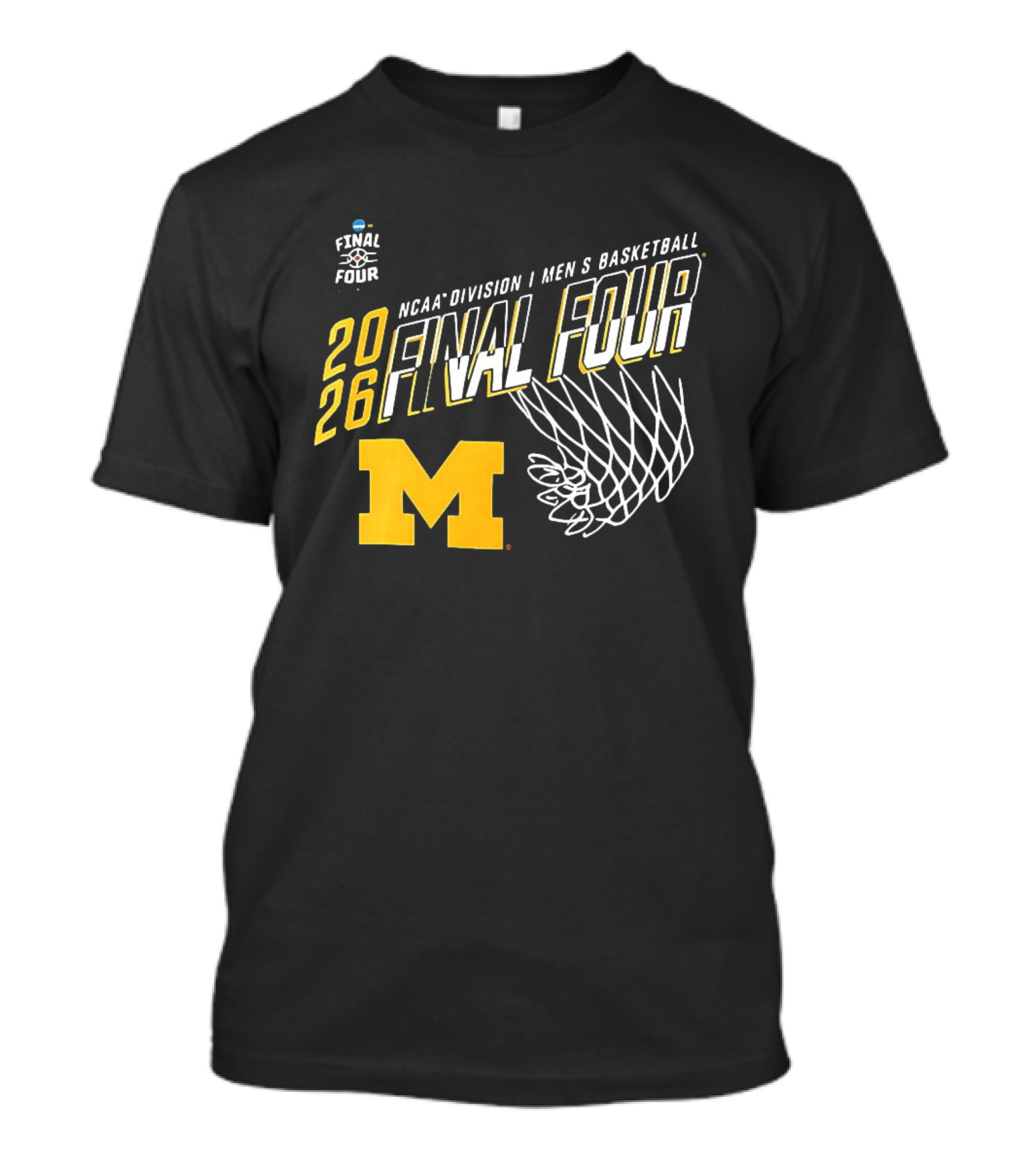 NCAA Division I Men's Basketball 2026 Final Four Michigan Wolverines T-Shirt