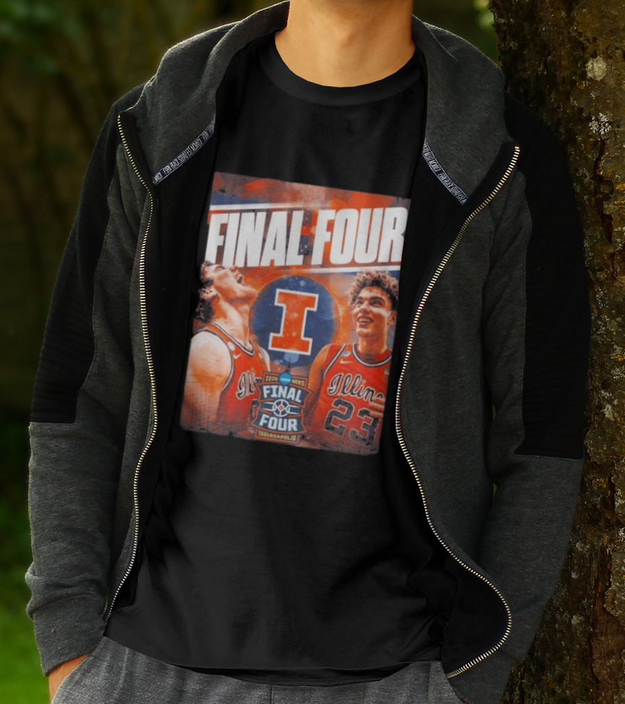 Final Four 2026 Illinois Fighting Illini Indianapolis NCAA Mens Basketball T-Shirt