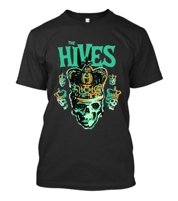The Hives Green Skull Crown Art Band Merchandise T-Shirt