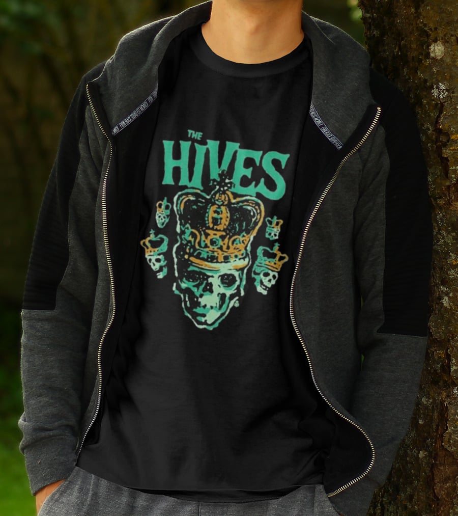 The Hives Green Skull Crown Art Band Merchandise T-Shirt