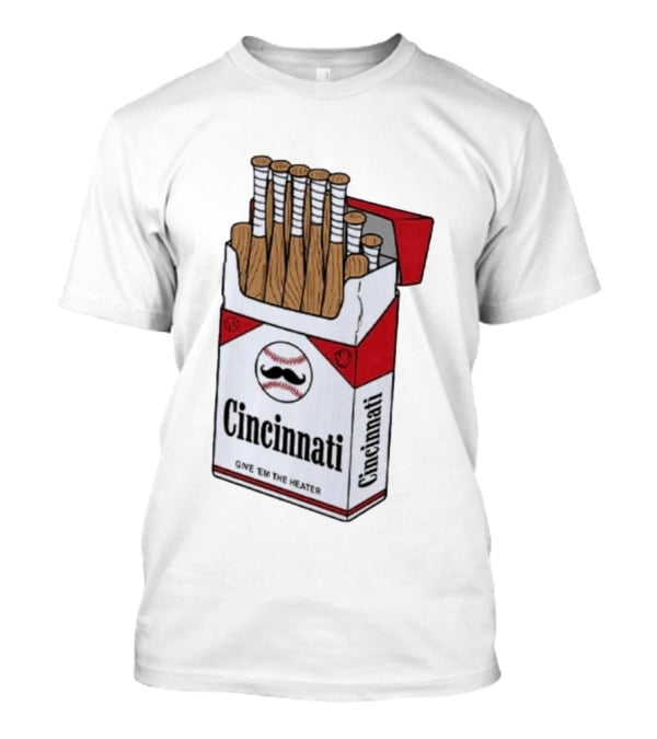 Cincinnati Give 'Em The Heater Baseball Bat Pack T-Shirt