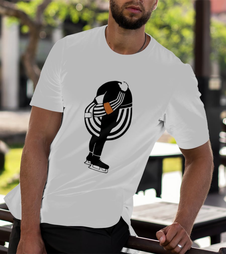 Kyle Dubas Hockey Referee Satirical Caricature T-Shirt