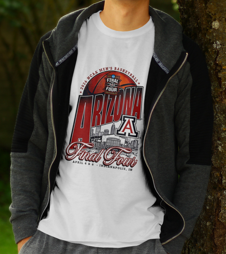 2026 NCAA Men's Basketball Final Four Arizona Wildcats April 4 Indianapolis T-Shirt