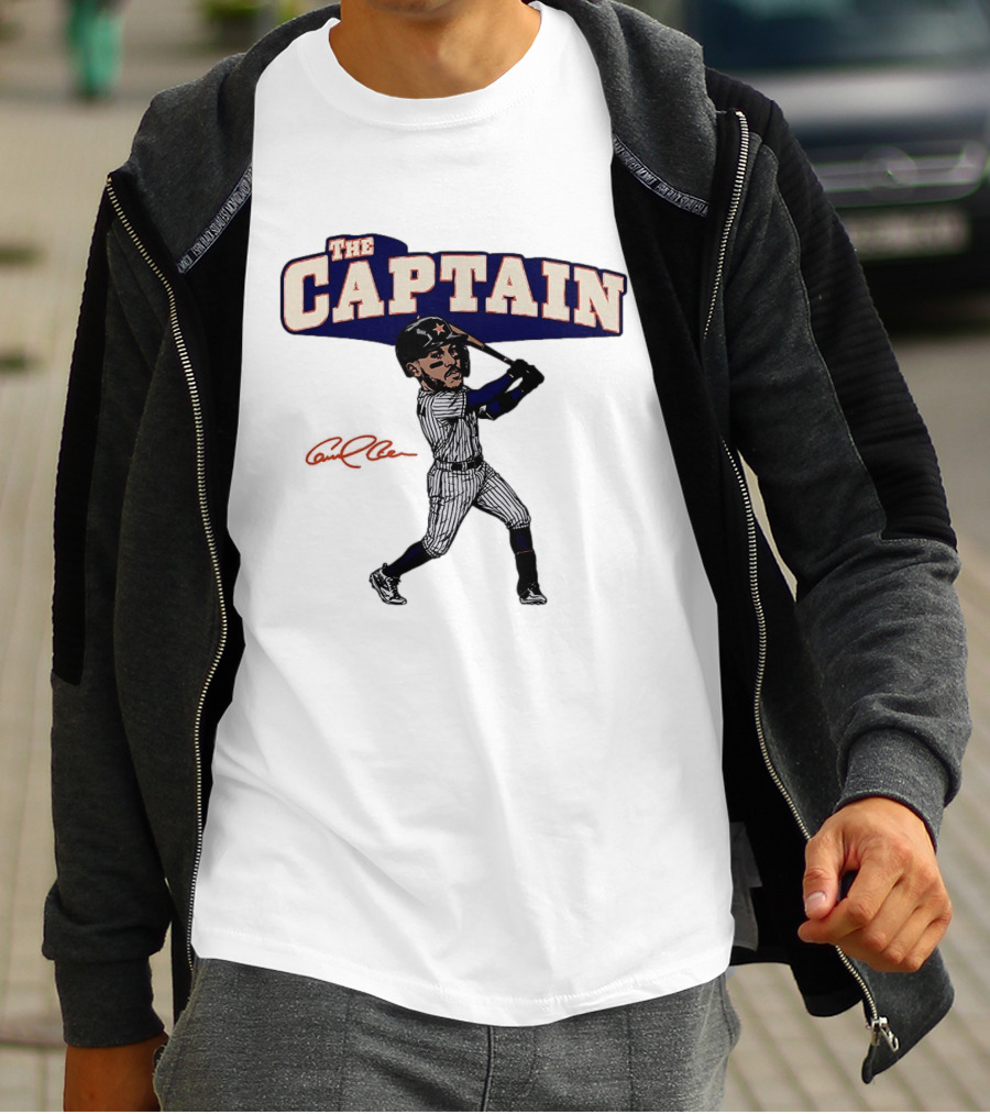 The Captain Carlos Correa Houston Astros Baseball Caricature T-Shirt