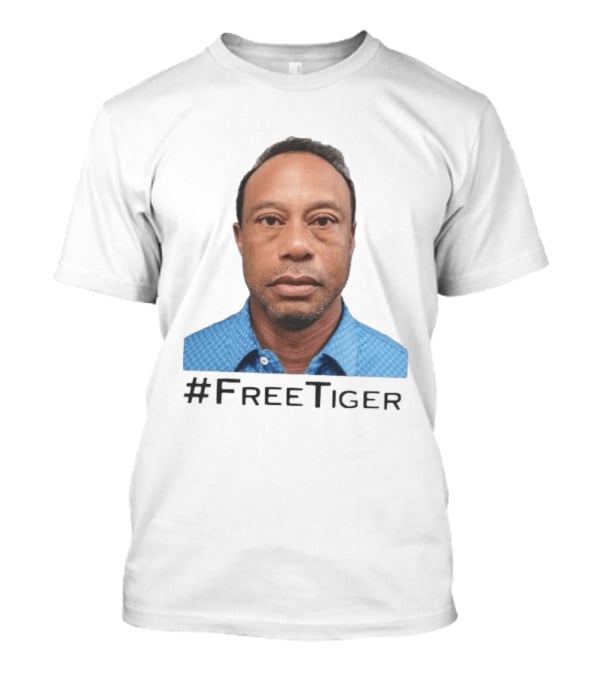 #FreeTiger Shot Iconic Arrest Image T-Shirt