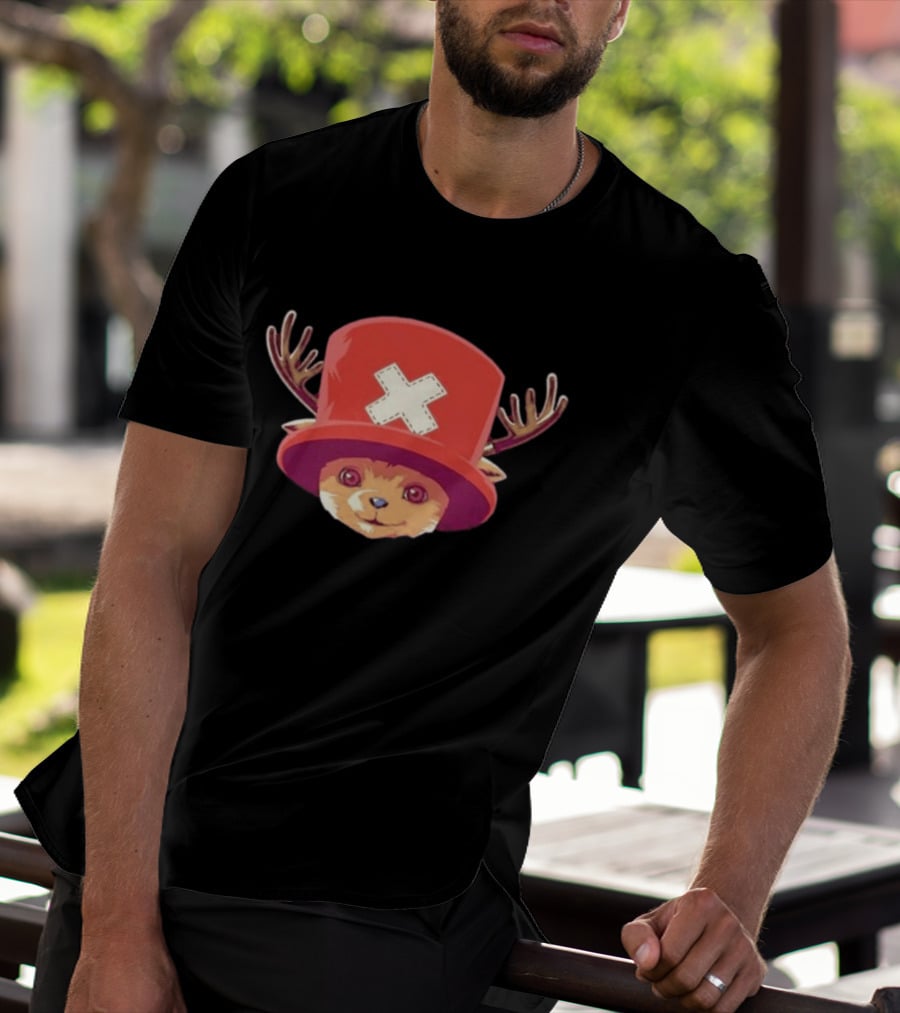 Tony Tony Chopper Red Hat Antlers Anime T-Shirt
