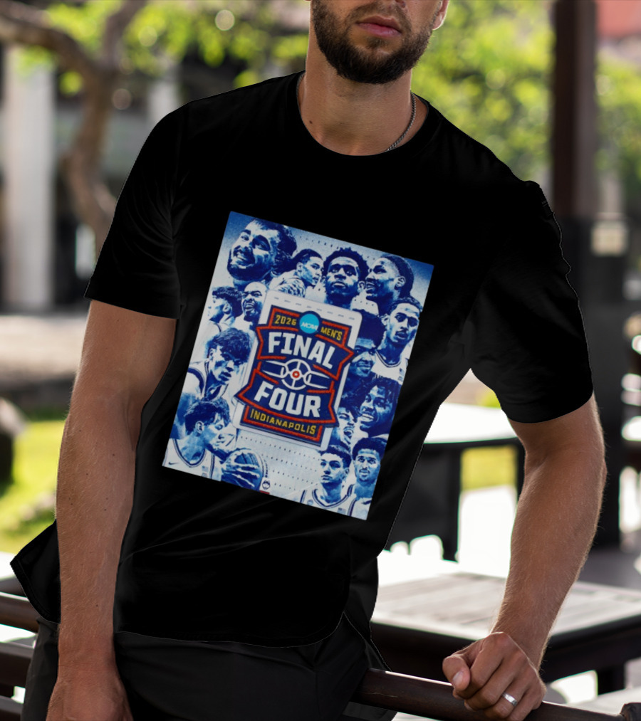 2026 NCAA Men's Final Four Indianapolis Basketball UConn Huskies Players T-Shirt
