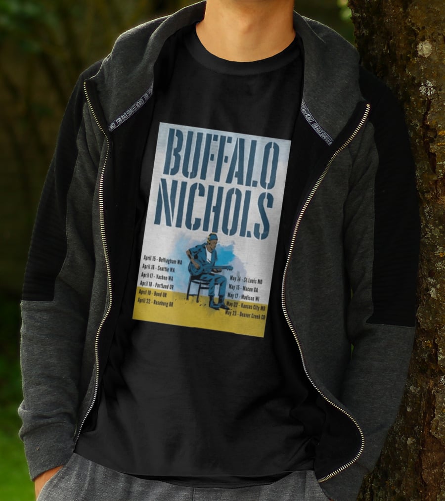 Buffalo Nichols 2026 Summer Tour Bellingham WA To Beaver Creek CO T-Shirt