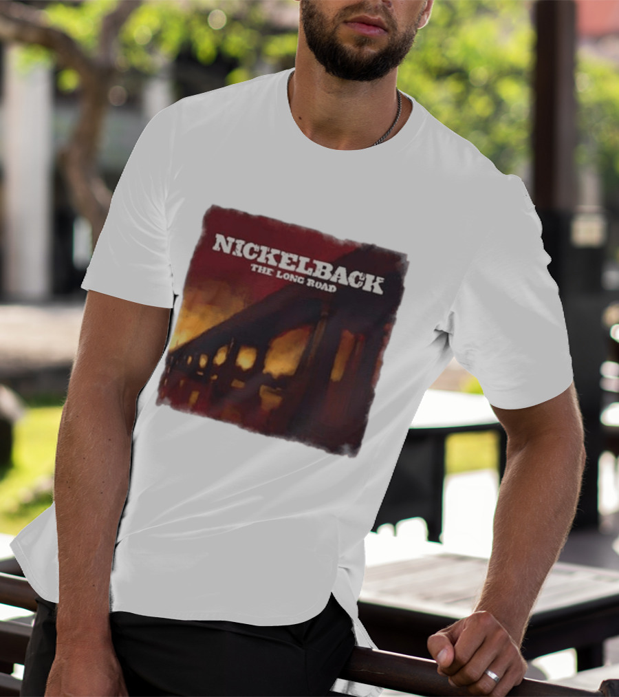 Nickelback The Long Road 2023 Album Art Bridge T-Shirt