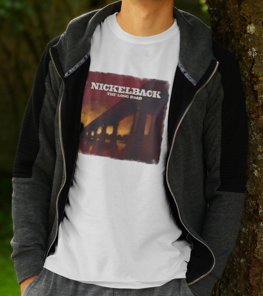 Nickelback The Long Road 2023 Album Art Bridge T-Shirt