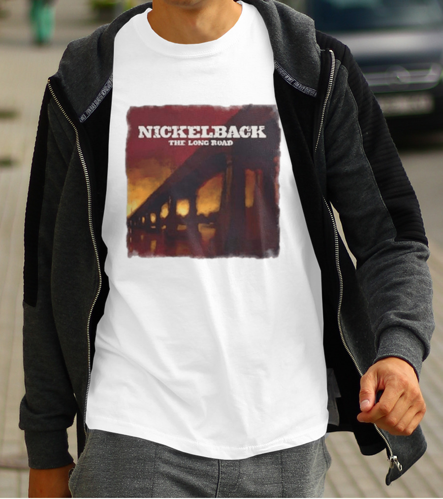 Nickelback The Long Road 2023 Album Art Bridge T-Shirt