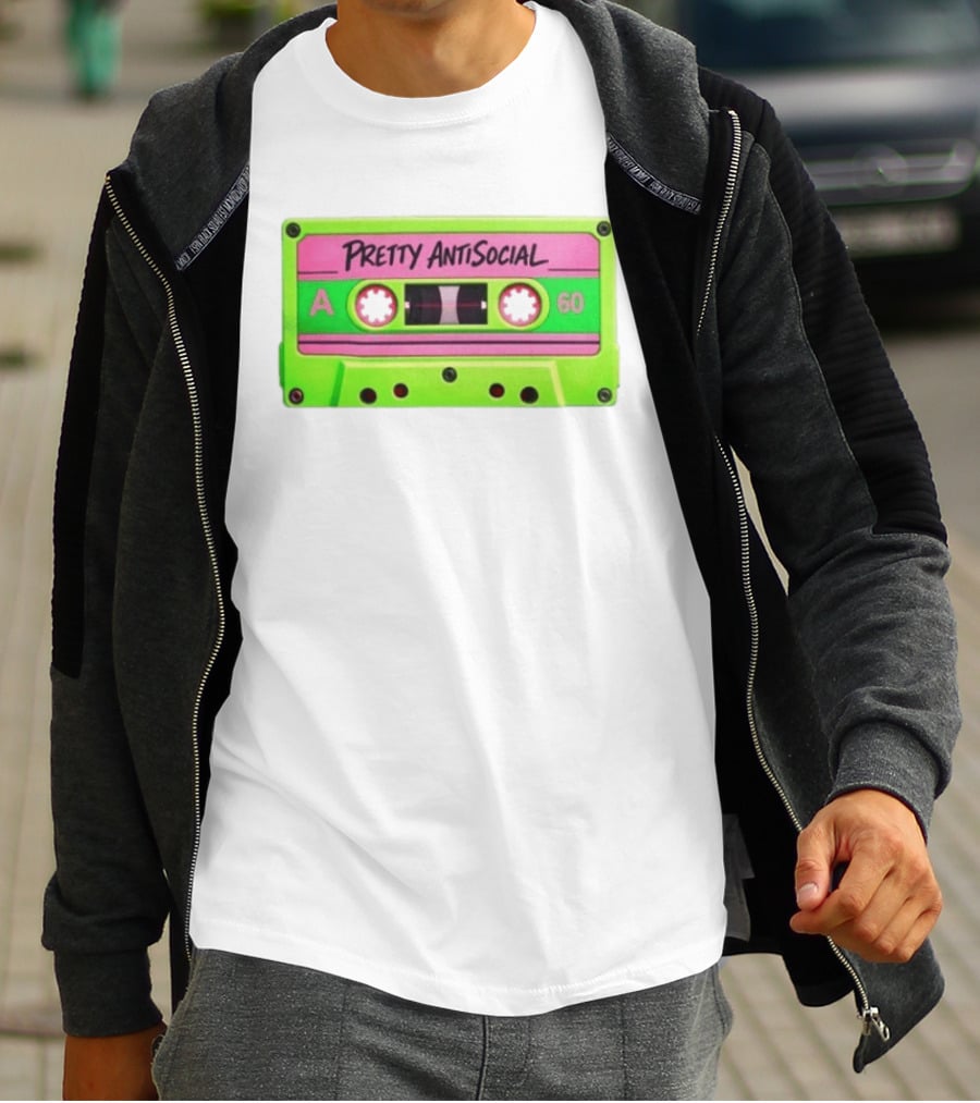 Pretty AntiSocial Pink Green Cassette A 60 T-Shirt