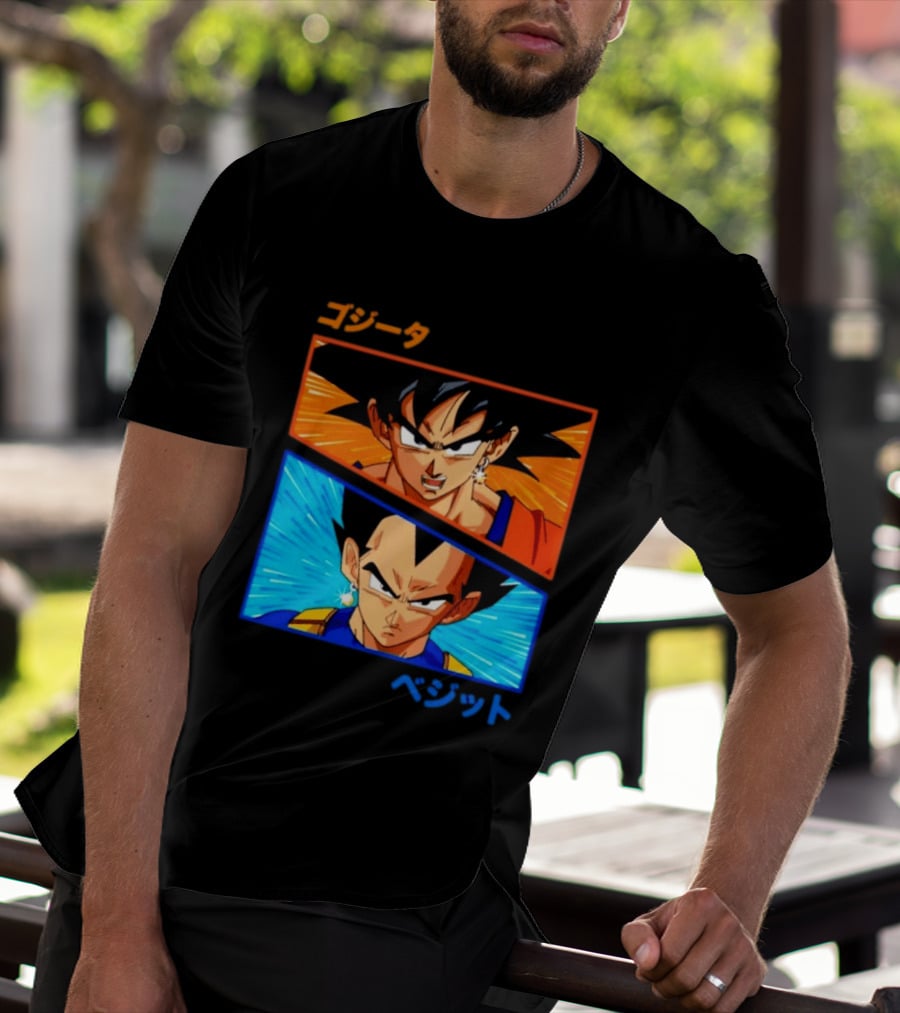 Gogeta Vegito Fusion Transformation Dragon Ball Z Super Saiyan Anime T-Shirt