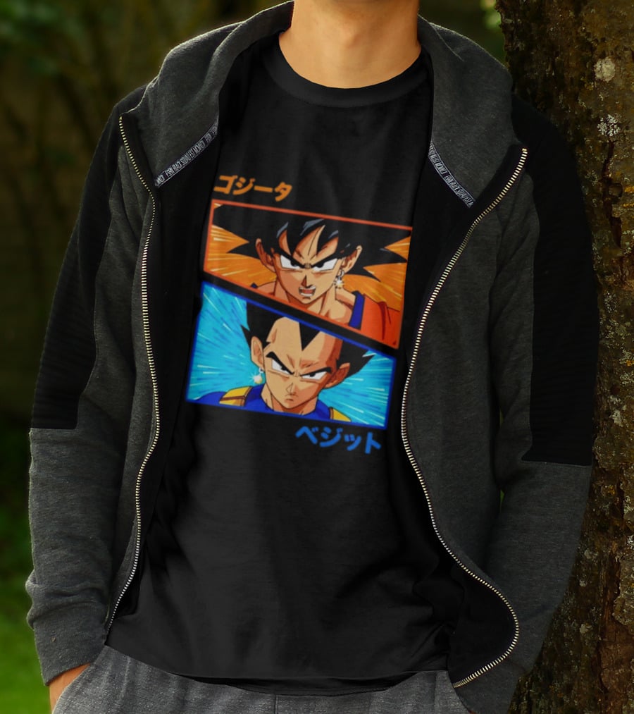 Gogeta Vegito Fusion Transformation Dragon Ball Z Super Saiyan Anime T-Shirt