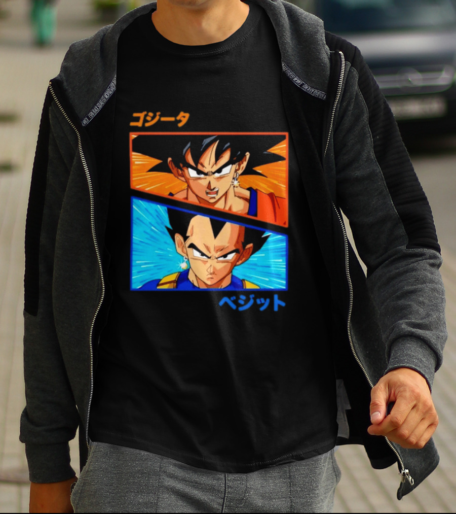 Gogeta Vegito Fusion Transformation Dragon Ball Z Super Saiyan Anime T-Shirt