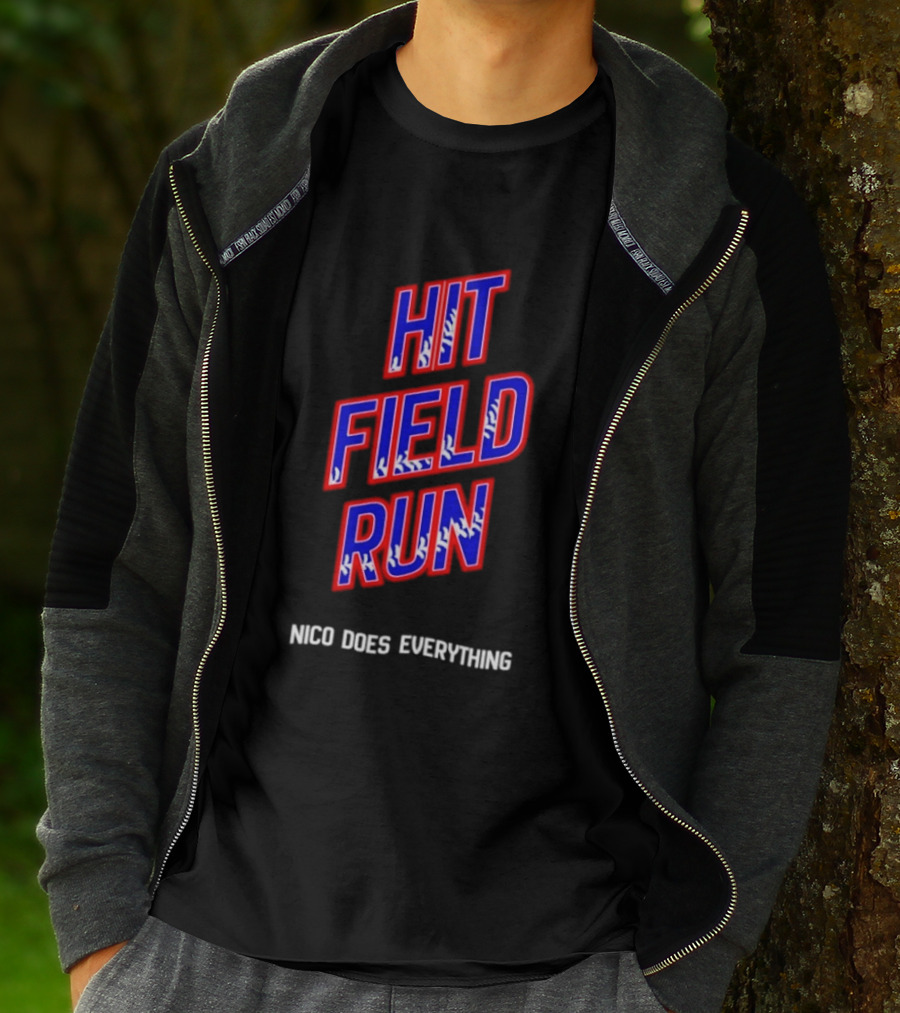 Hit Field Run Nico Does Everything Bold Sports T-Shirt
