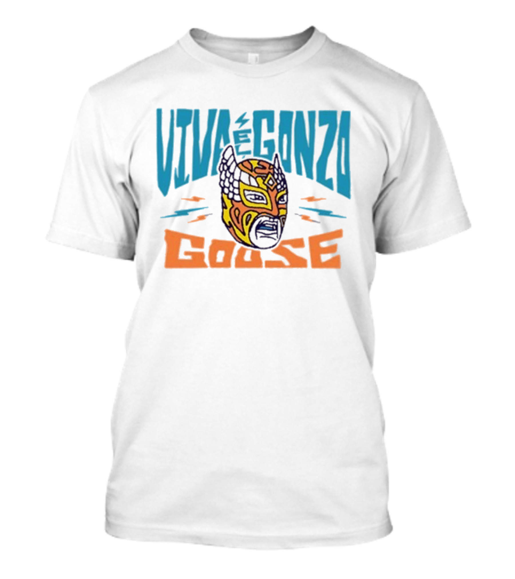 Viva El Gonzo Goose Lucha Libre Mask Artistry T-Shirt