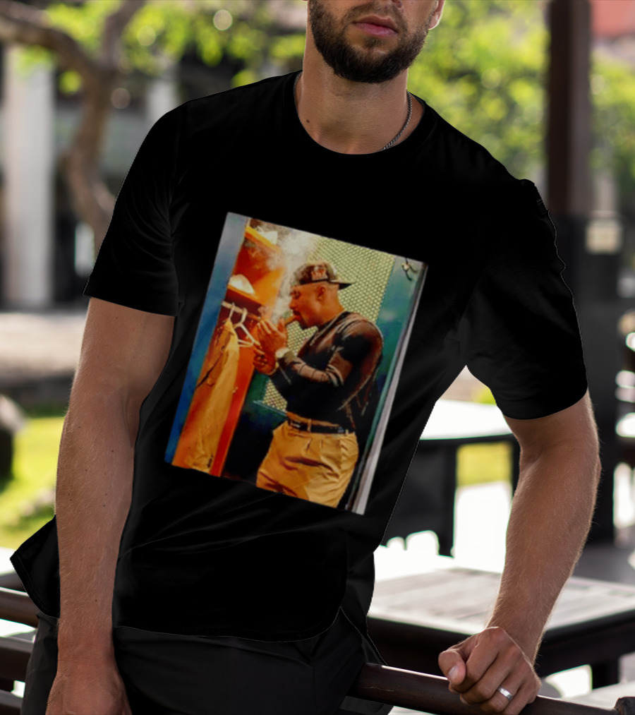 Jalen Hurts Celebrating Smoking Cigar Locker Room Moment T-Shirt