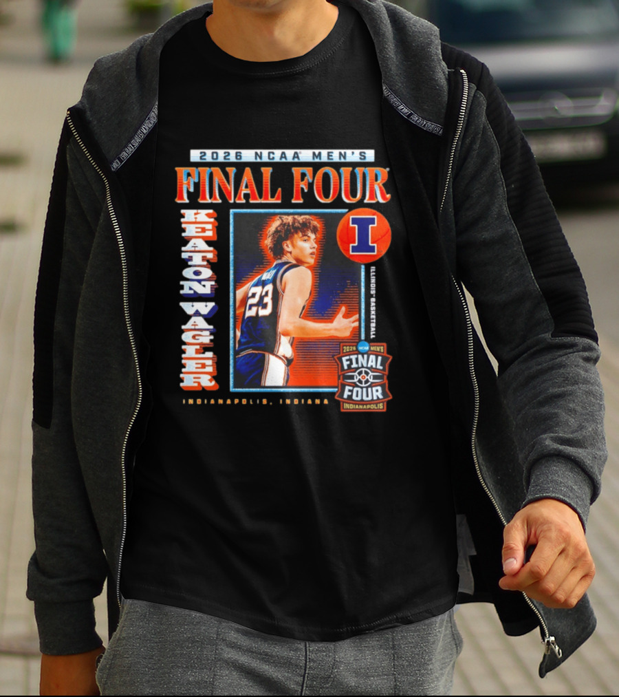 2026 NCAA Men's Final Four Keaton Wagler Illinois Fighting Illini Indianapolis Indiana T-Shirt