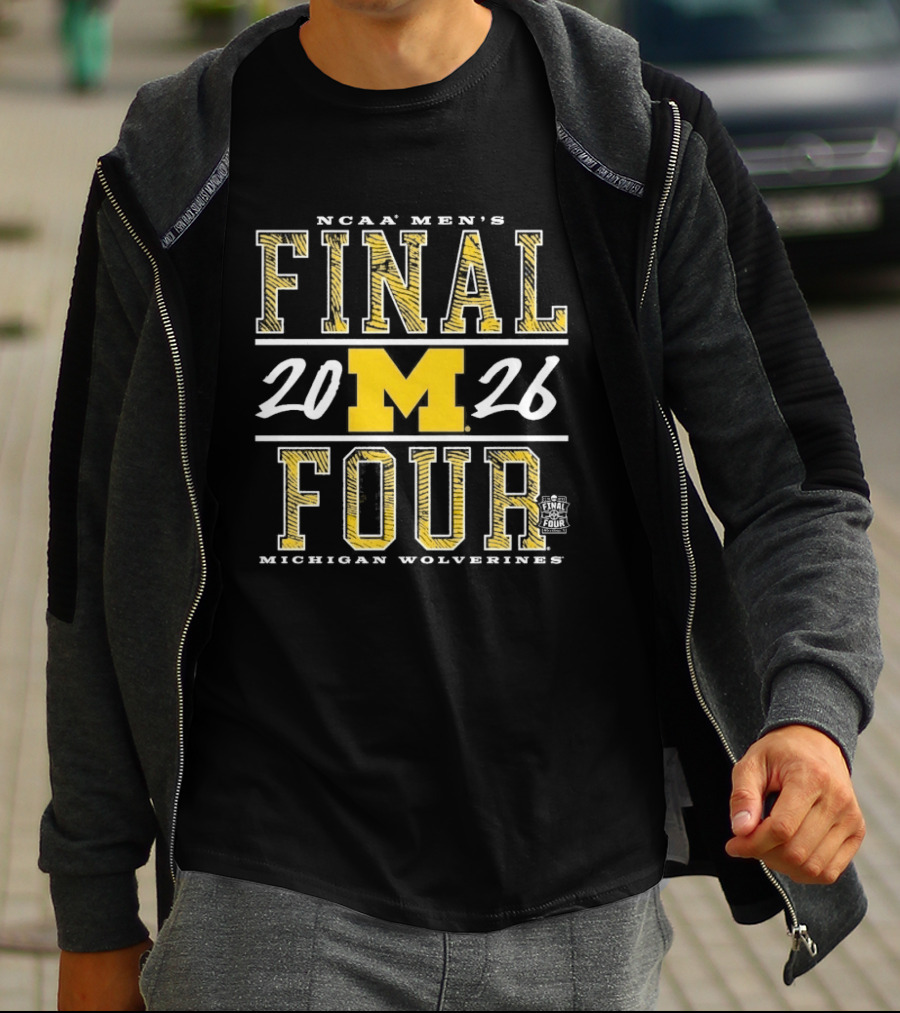 Michigan Wolverines 2026 NCAA Men's Basketball Final Four T-Shirt