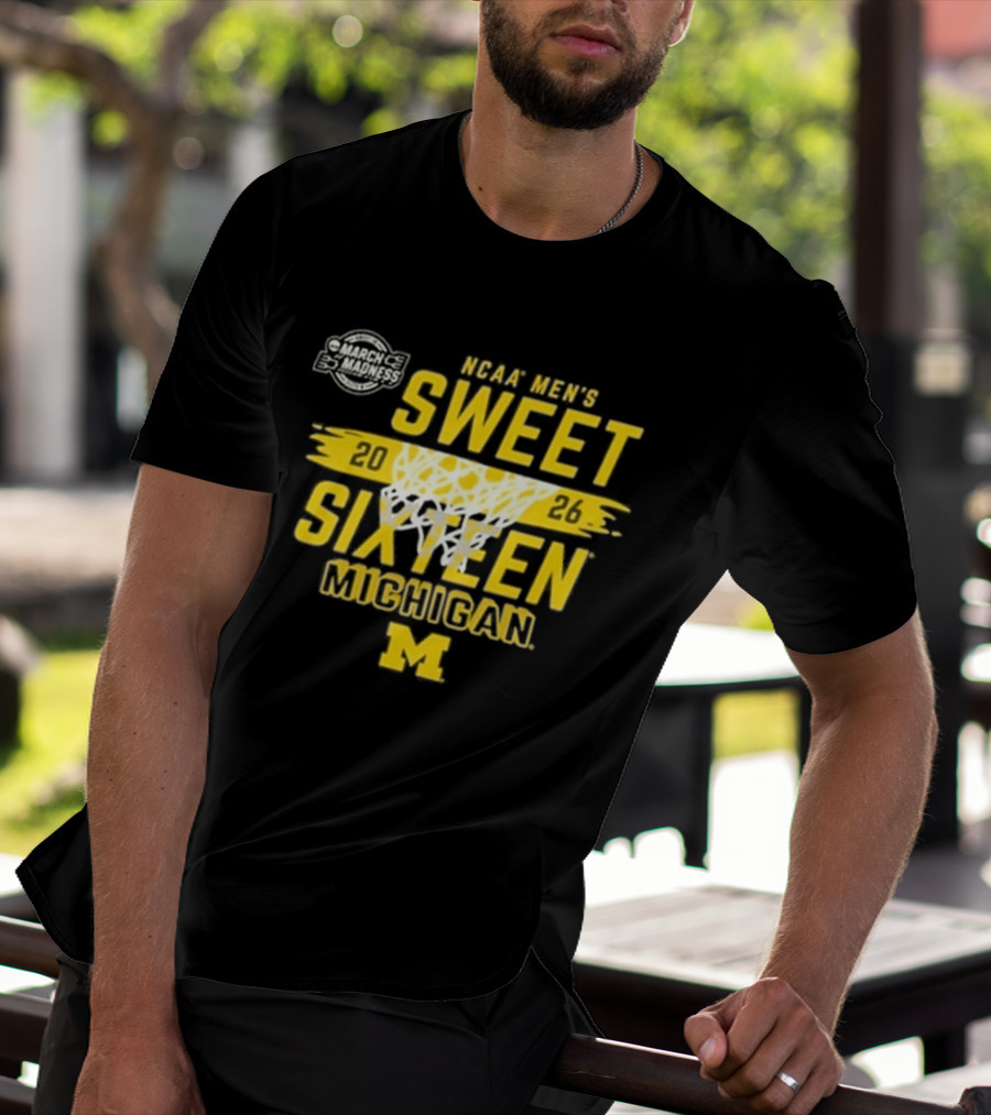 NCAA Men's Sweet 2026 Sixteen Michigan Basketball M T-Shirt