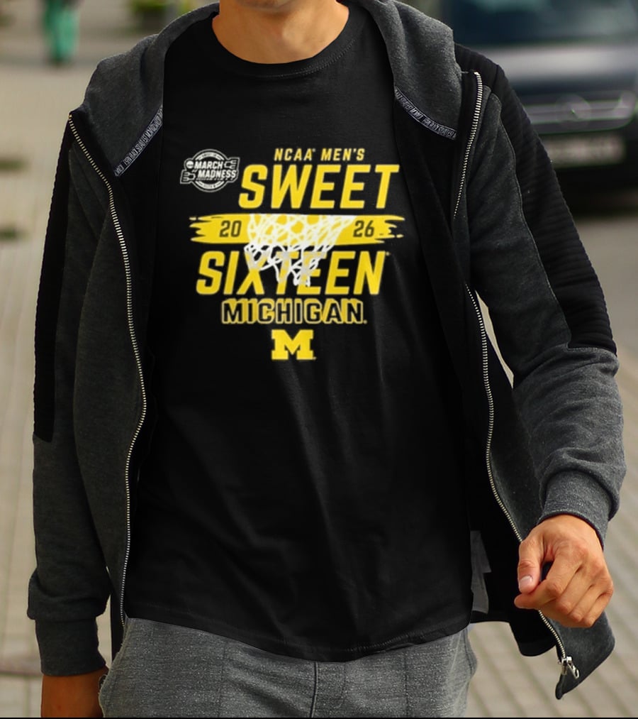 NCAA Men's Sweet 2026 Sixteen Michigan Basketball M T-Shirt