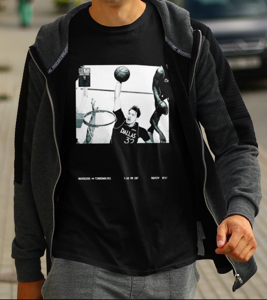 Cooper Flagg Dallas Mavericks No Howl Just Work Hoops Dunk T-Shirt