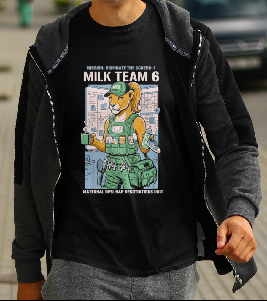 Dominate The Schedule Milk Team 6 Tiger MT6 T-Shirt