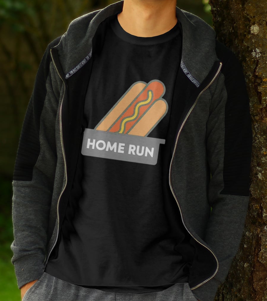 Home Run Hot Dog New York Mets Baseball Fan T-Shirt