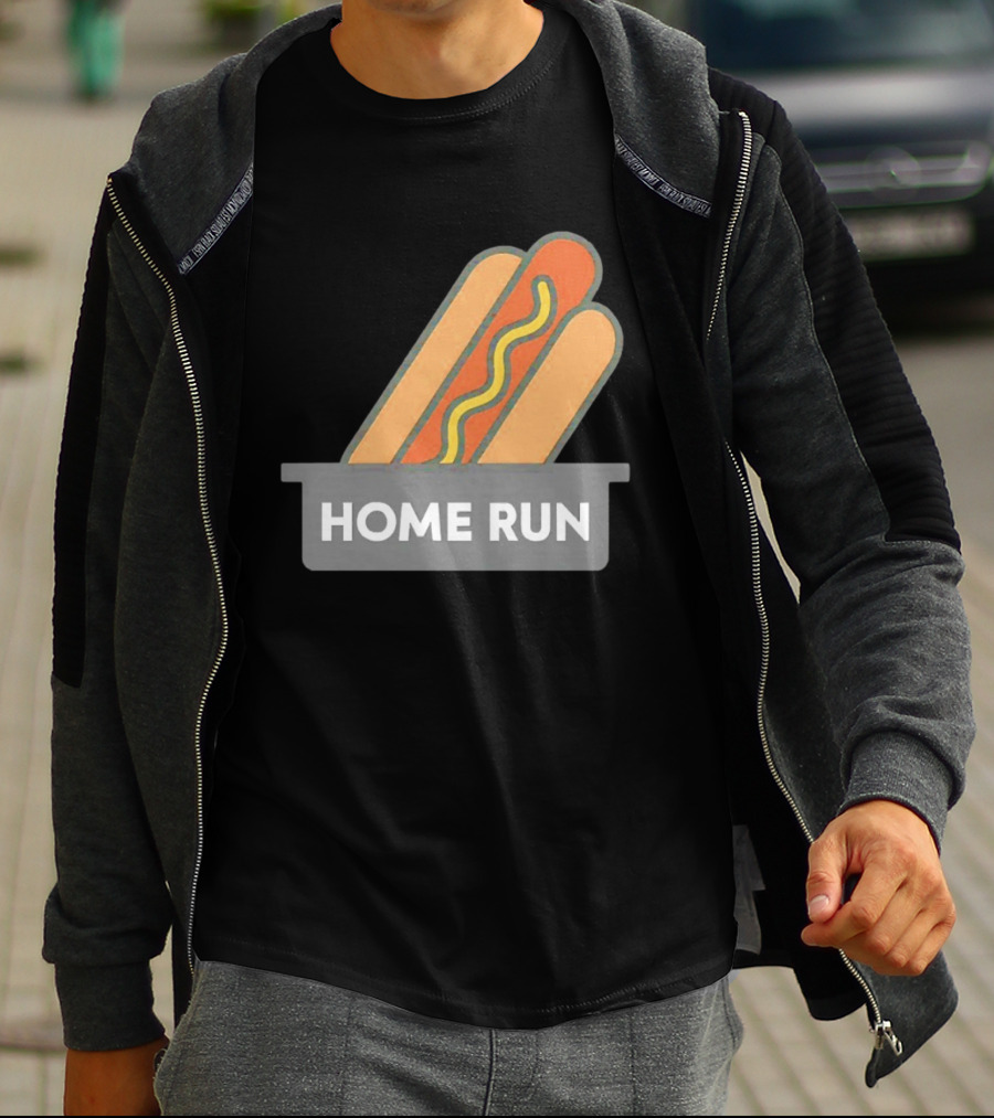 Home Run Hot Dog New York Mets Baseball Fan T-Shirt