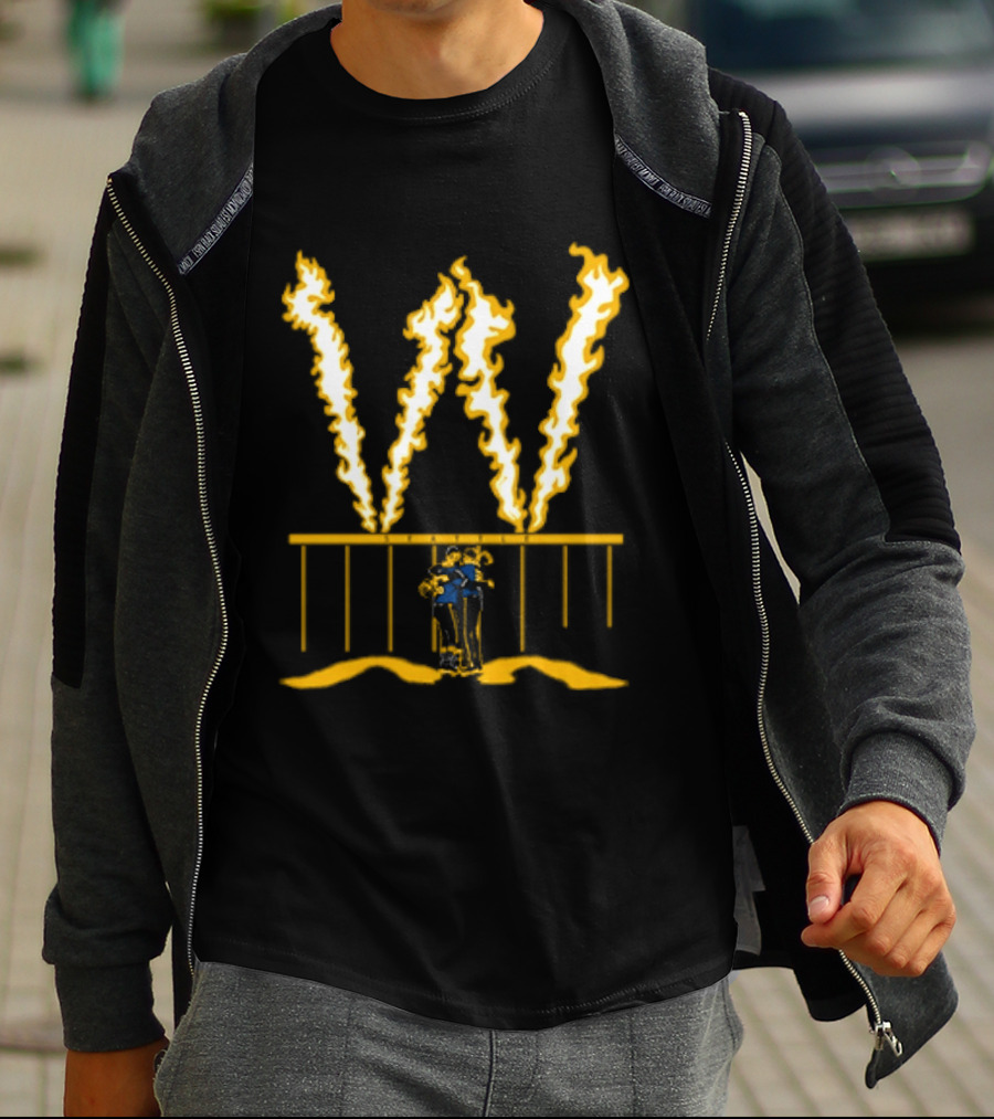 Seattle Baseball Fire The W Victory Celebration Flames T-Shirt