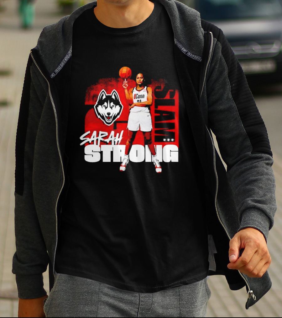 UConn Huskies SLAM Sarah Strong No 21 Women's Basketball T-Shirt