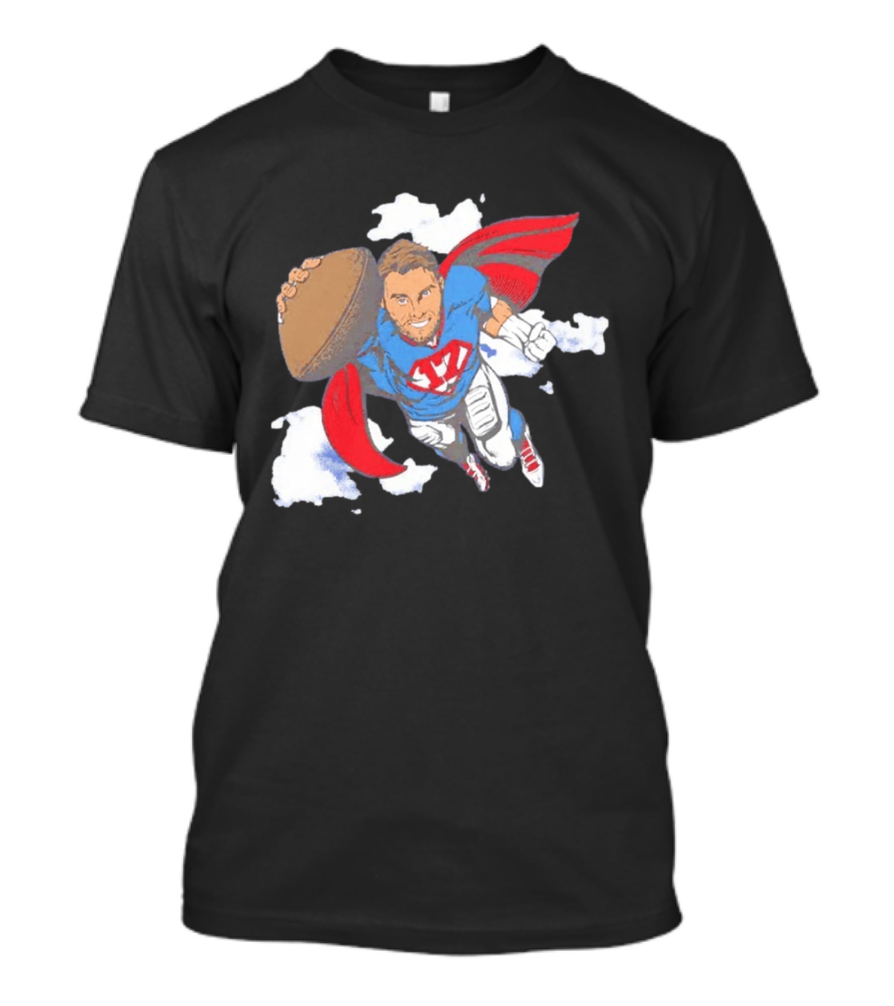 Superhero Football Josh Allen Buffalo Bills T-Shirt