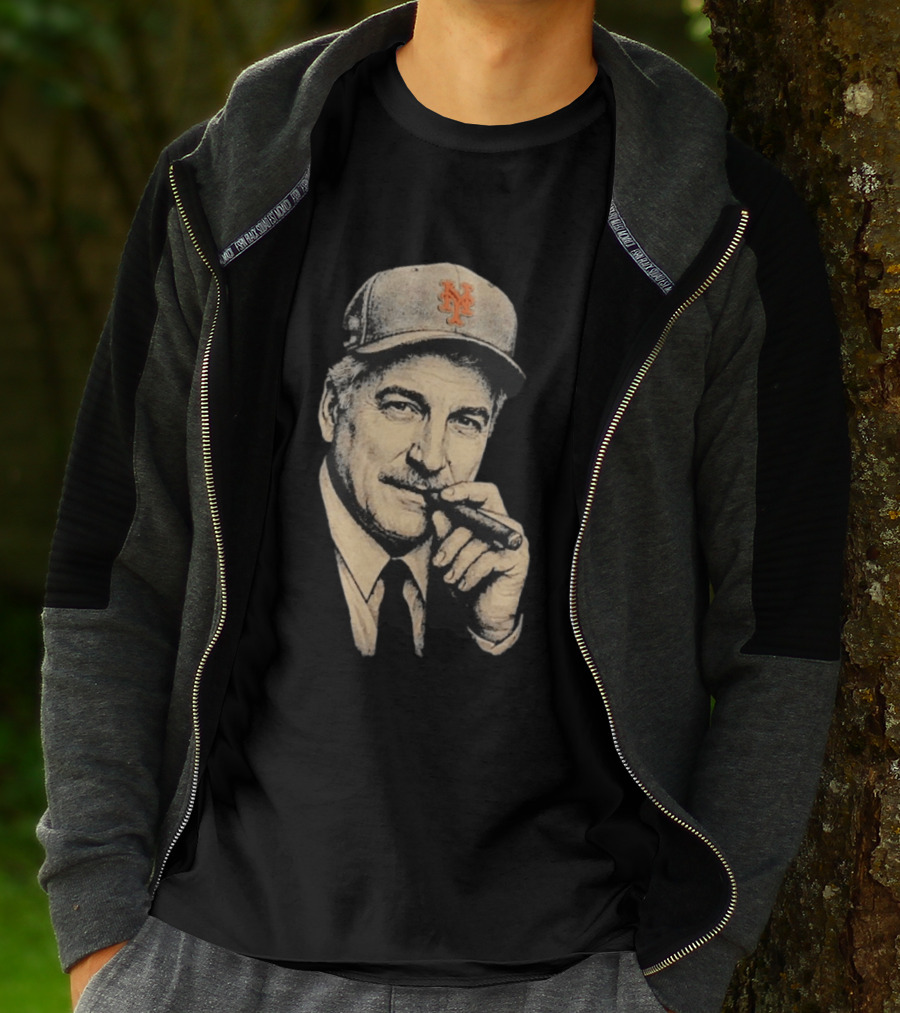 Keith Hernandez Cigar New York Mets Cap T-Shirt