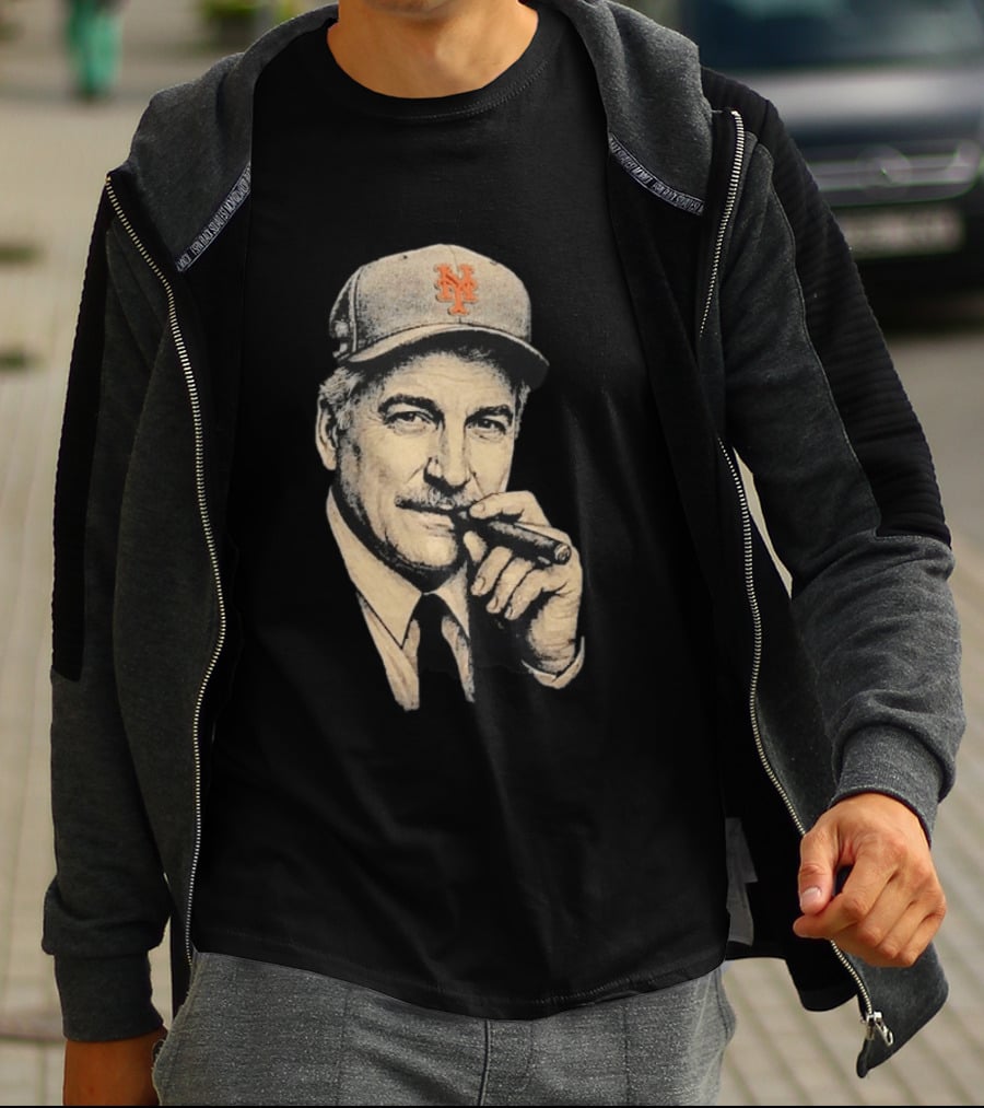 Keith Hernandez Cigar New York Mets Cap T-Shirt