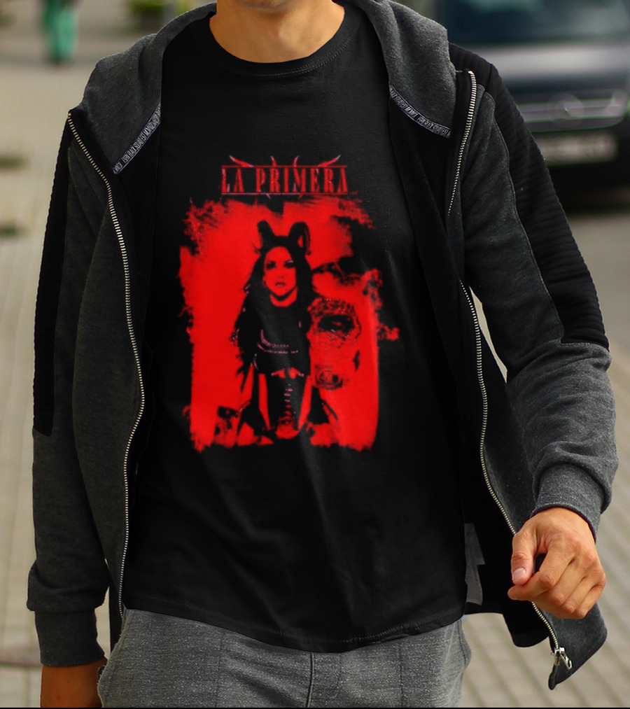 La Primera Stephanie Vaquer WWE Authentic Red Champion T-Shirt